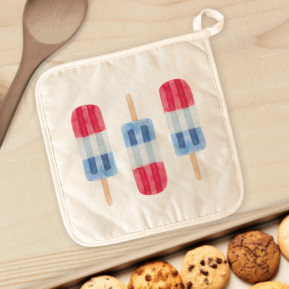 Patriotic Pops - Cotton Pot Holder
