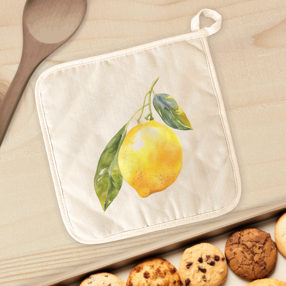 Single Lemon - Cotton Pot Holder