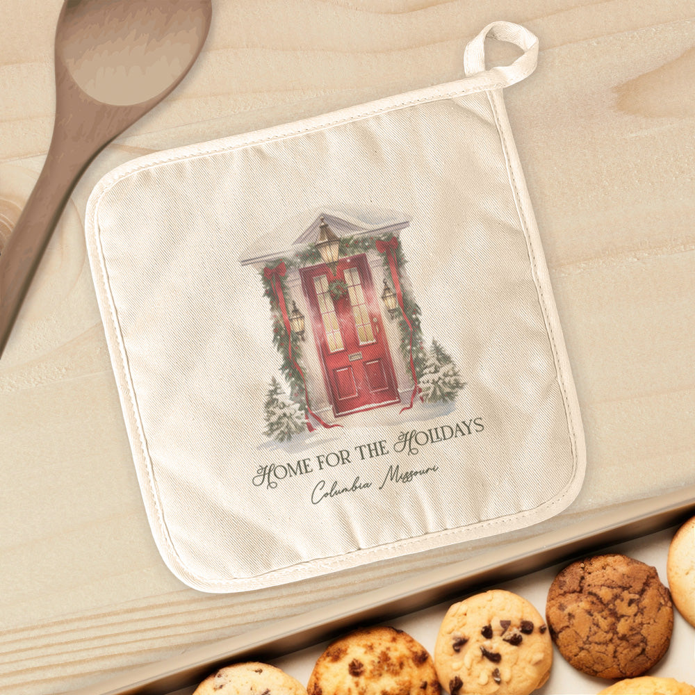 Home for the Holidays - Custom Cotton Pot Holder
