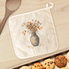 Fall Leaves Vase - Customizable Cotton Pot Holder