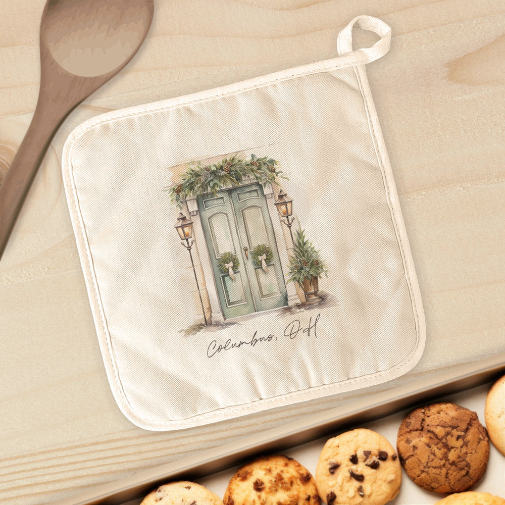 Lamp Post Welcome - Custom Cotton Pot Holder