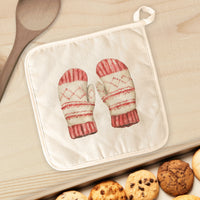 Woolen Mittens - Customizable Cotton Pot Holder