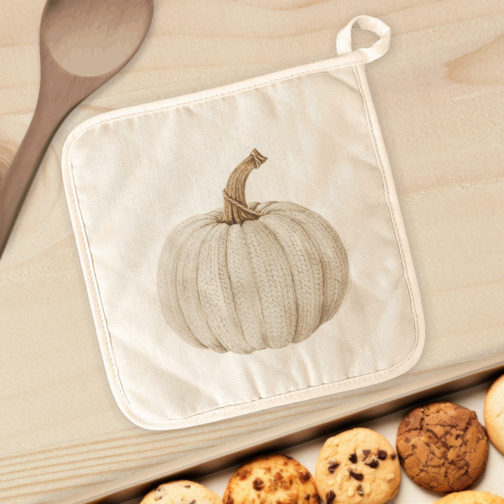 Knit Pumpkin - Customizable Cotton Pot Holder