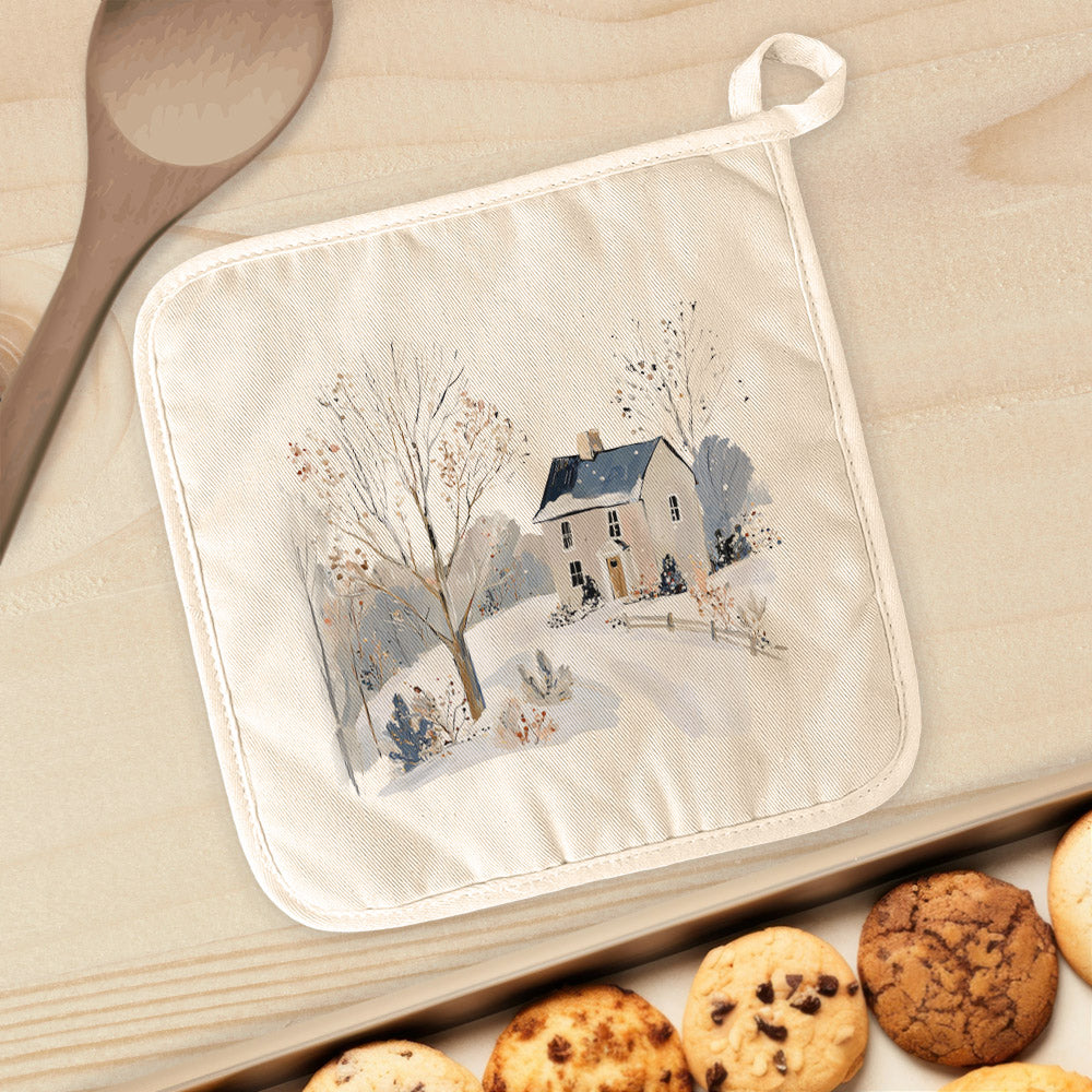 Winter Homestead - Customizable Cotton Pot Holder