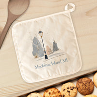 Painted Street Light - Custom Cotton Pot Holder