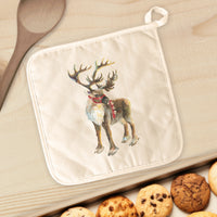 Santa's Reindeer - Customizable Cotton Pot Holder