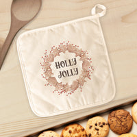 Holly Jolly Gingerbread Wreath - Cotton Pot Holder