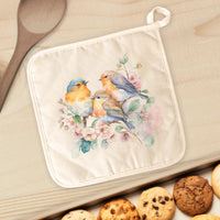 Spring Birds Watercolor - Cotton Pot Holder