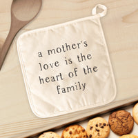 Mother's Love is the heart - Cotton Pot Holder