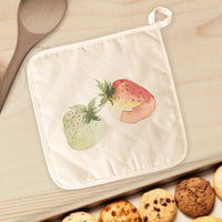 Watercolor Strawberry Pair - Cotton Pot Holder