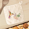 Hummingbird and Trumpet Flower - Cotton Pot Holder