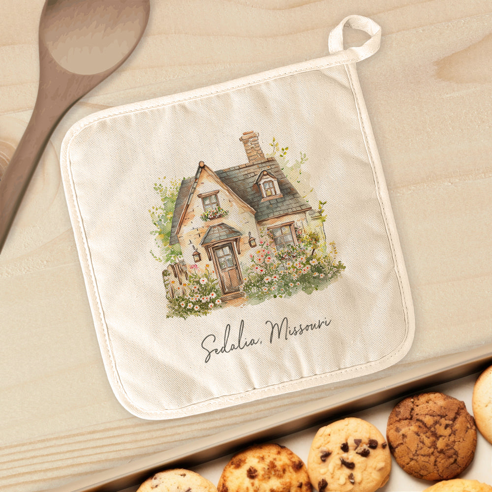 Spring Cottage - Custom Cotton Pot Holder