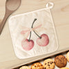 Cherries with a Bow - Valentine's Day Cotton Pot Holder