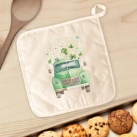 Irish Farm Truck with Clovers - Cotton Pot Holder