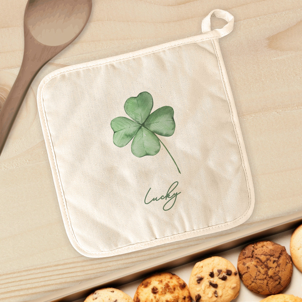 Lucky Four Leaf Clover - St. Patrick's Day Cotton Pot Holder