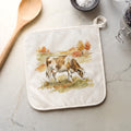 Cow in Autumn Field - Cotton Pot Holder