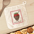 Chocolate Strawberry Stamp - Custom Cotton Pot Holder