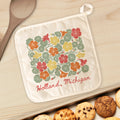 Summer Nasturtiums Linocut - Custom Cotton Pot Holder