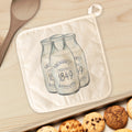 Vintage Milk Bottles - Custom Cotton Pot Holder