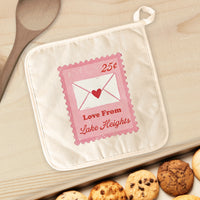 Love Letter Stamp - Custom Cotton Pot Holder