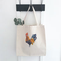 Watercolor Rooster - Canvas Tote Bag