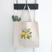 Lemon and Blooms - Canvas Tote Bag