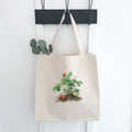 Watercolor Strawberry Plant - Canvas Tote Bag