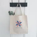 Quilted Star - Custom Canvas Tote Bag