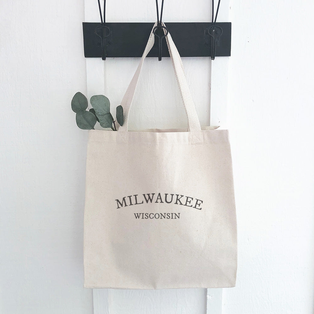 Arched City/State - Custom Canvas Tote Bag