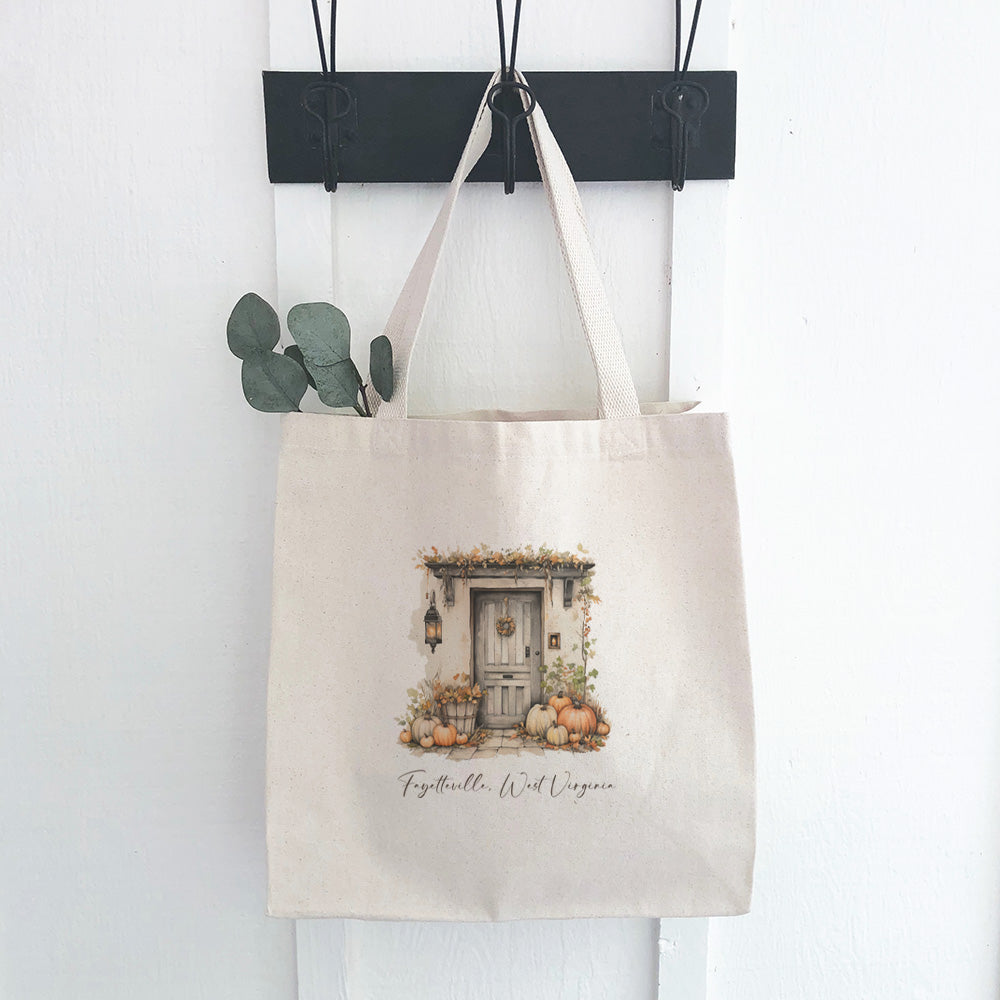 Front Door - Custom Halloween Canvas Tote Bag