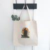 Retro Tombstone - Customizable Halloween Canvas Tote Bag