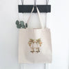Pine Boughs and Bells - Customizable Canvas Tote Bag