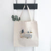 Brisk Winter Pond - Customizable Canvas Tote Bag