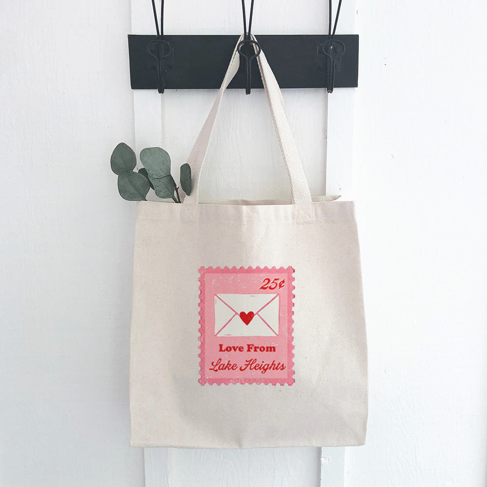 Love Letter Stamp - Custom Canvas Tote Bag