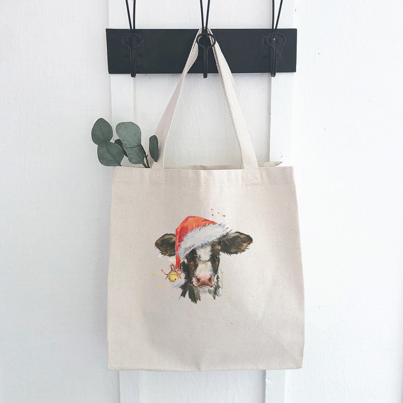 Christmas Cow - Canvas Tote Bag