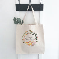 Gather Wreath - Canvas Tote Bag