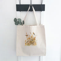 Birds in Tall Grass - Canvas Tote Bag