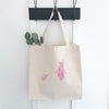 Pink Witch Silhouette - Canvas Tote Bag