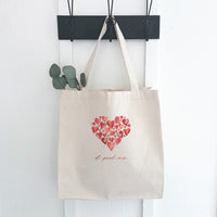 Heart of Hearts - Customizable Canvas Tote Bag