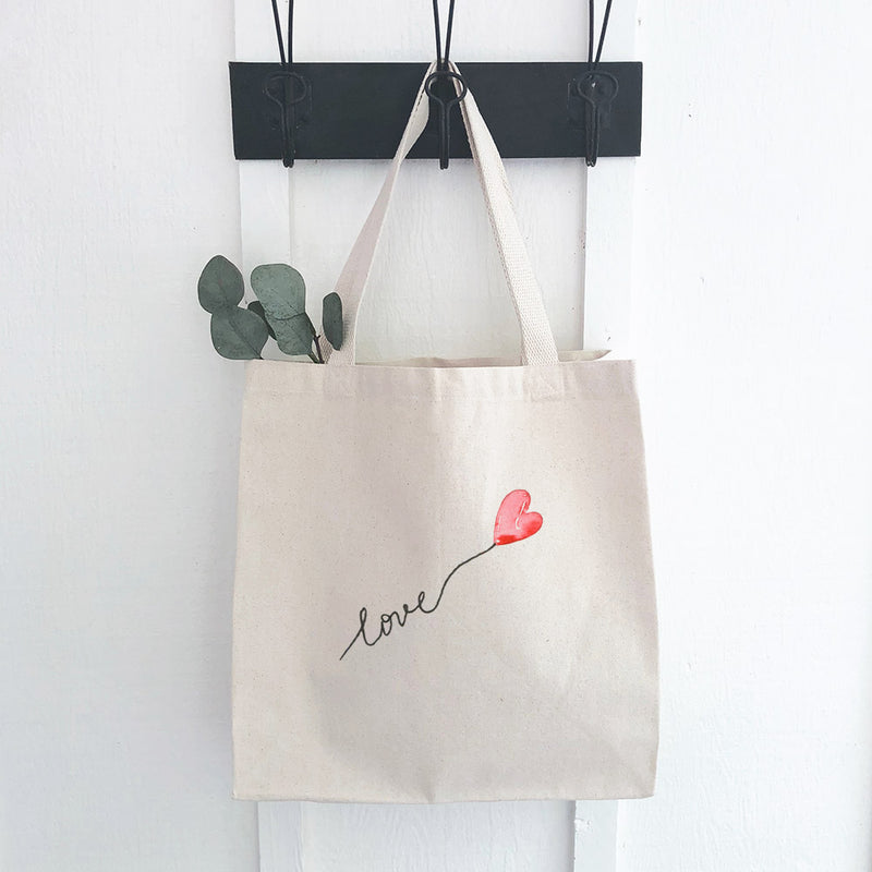 Love Heart Balloon - Canvas Tote Bag