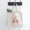 Cherries with a Bow - Valentine's Day Canvas Tote Bag