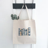 Love Letter Bookshelf - Valentine's Day Canvas Tote Bag