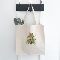 Clover Bird House - St. Patrick's Day Canvas Tote Bag