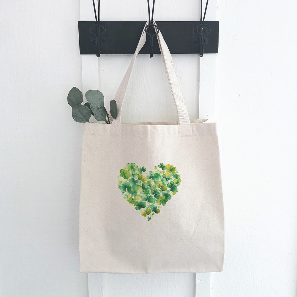 Clover Heart - St. Patrick's Day Canvas Tote Bag