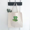 Leprechaun Hat with Shamrock - St. Patrick's Day Canvas Tote Bag