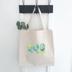 Watercolor Easter Eggs - Cool - Canvas Tote Bag