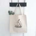 Black & White Bunny - Easter Canvas Tote Bag