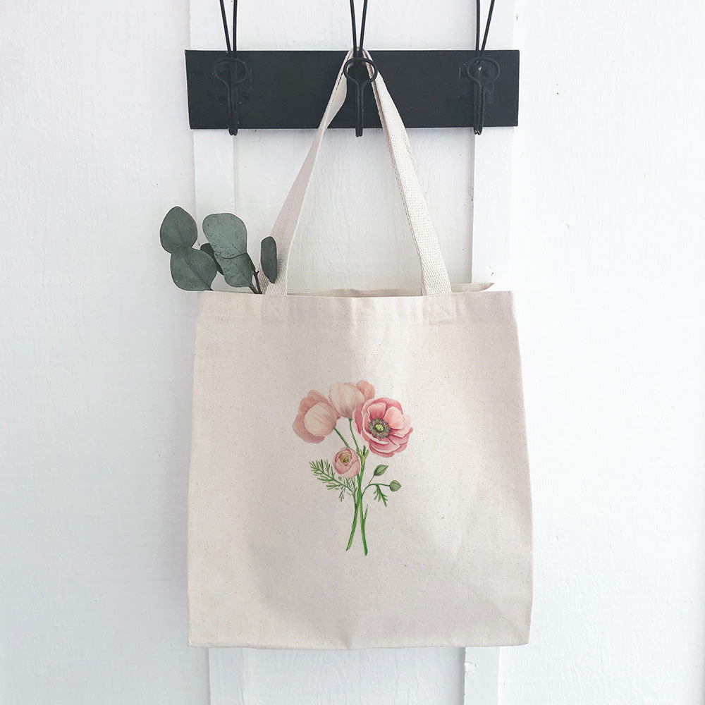 Pink Bouquet - Spring Canvas Tote Bag