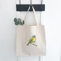 Watercolor Spring Bird - Spring Canvas Tote Bag