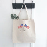 Home of the Free Flags - Canvas Tote Bag